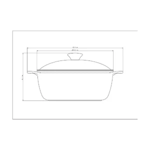 Cacerola Lyon de Aluminio Forjado con Revestimiento Interno Antiadherente Starflon High Performance con Tapa Dorado 24 cm, 3,7 L