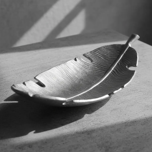 Centro De Mesa Hoja Aluminio Fundido - Image 3